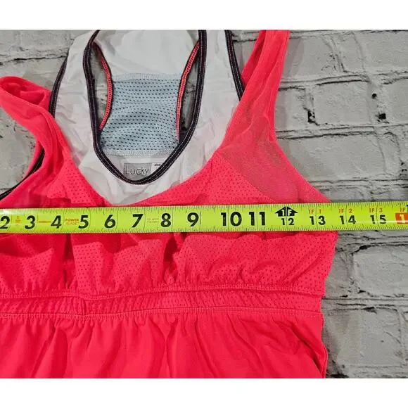 LUCKY IN LOVE Semi-fitted Tennis Bralette Tank Top WOMENS SZ S (4-6) - Picture 5 of 7